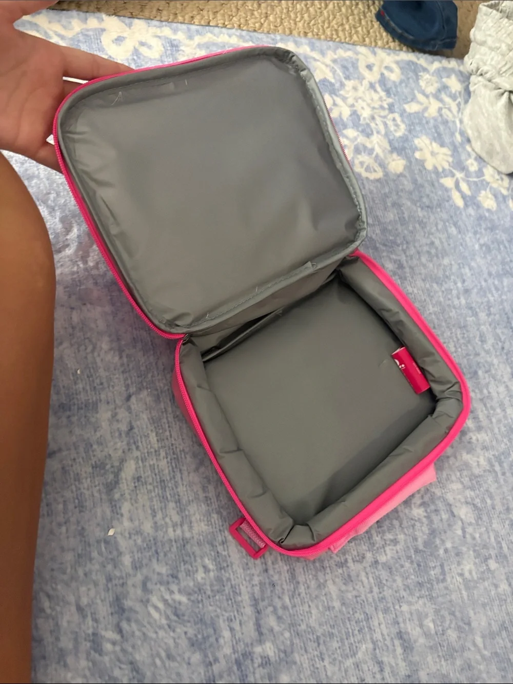 Barbie Hot Pink Sequin Lunch box with Logo